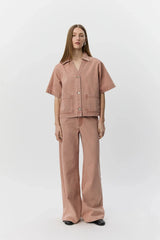 Rose Denim Wide Leg Jeans