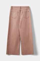 Rose Denim Wide Leg Jeans