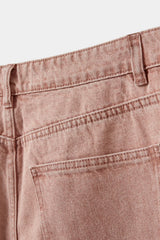 Rose Denim Wide Leg Jeans