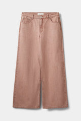 Rose Denim Wide Leg Jeans