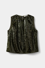 Odessa Top in Olive Green