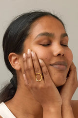 Organic Arena Ring in Gold