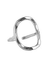 Organic Arena Ring in Silver