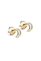 Organic Moon Studs in Gold