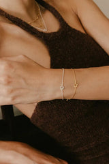 Organic Star Bracelet in Gold