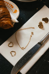 Organic Star Bracelet in Gold