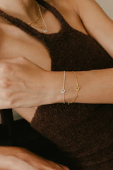 Organic Star Bracelet in Silver