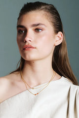 Organic Star Necklace in Gold