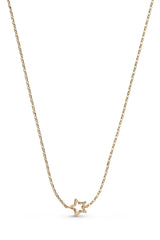 Organic Star Necklace in Gold