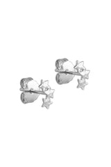 Organic Star Studs in Silver
