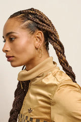 Medium Organic Arena Hoops in Gold