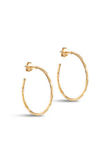 Medium Organic Arena Hoops in Gold