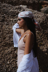 Kinic Silk Scarf in Brown