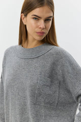 Portia Knit Sweater in Grey
