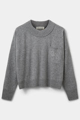 Portia Knit Sweater in Grey