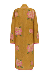 Coastal Granny Maxi Cardigan in Mustard