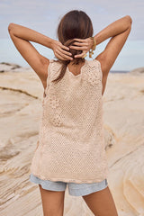 Paradise Found Vest in Sand Dune