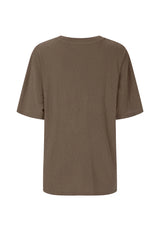 Villa Tropic Oversized Biker Tee in Coffee