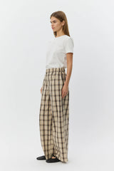 Rein Wide Leg Check Trouser