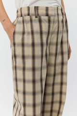 Rein Wide Leg Check Trouser