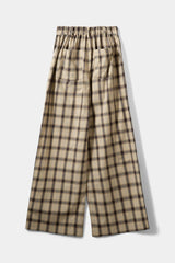 Rein Wide Leg Check Trouser