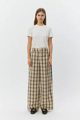 Rein Wide Leg Check Trouser