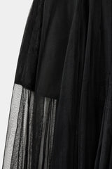 Maxi Tulle Skirt in Black