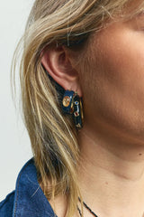 Retro Prism Hoop Earrings