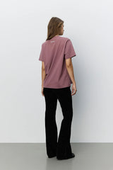 River Boxy T-Shirt in Dusty Plum