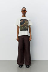 River Boxy T-Shirt in Off White