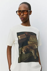 River Boxy T-Shirt in Off White