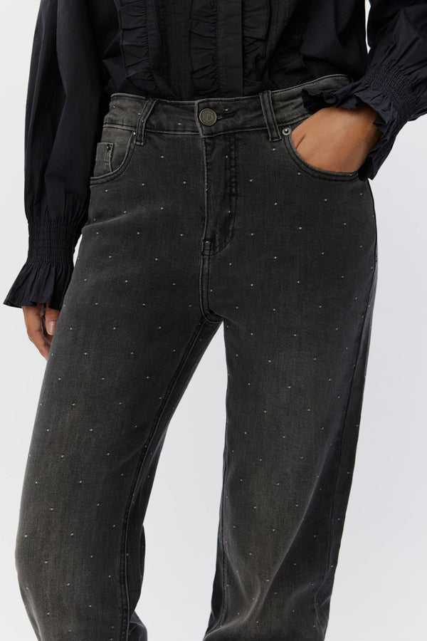 Polka Dot Jean in Grey