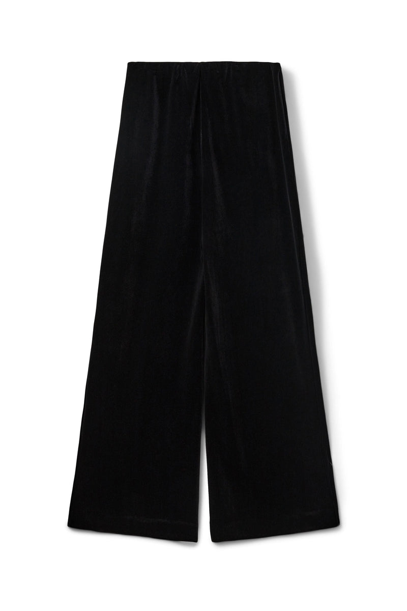 Velvet Trouser in Black