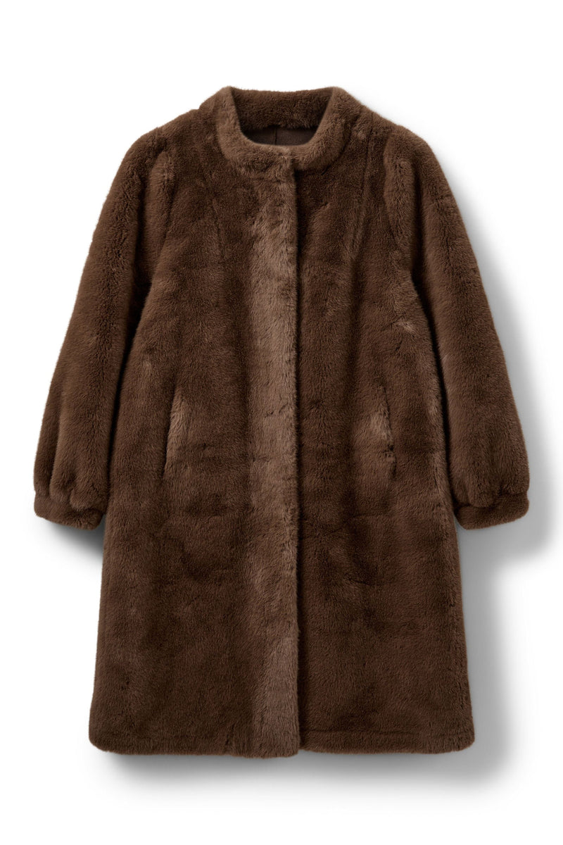 Brown Faux Fur Coat