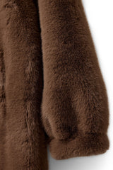 Brown Faux Fur Coat