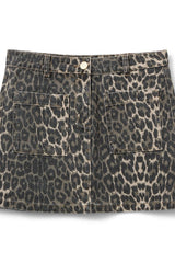 Leopard Mini Skirt
