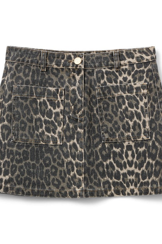 Leopard Mini Skirt
