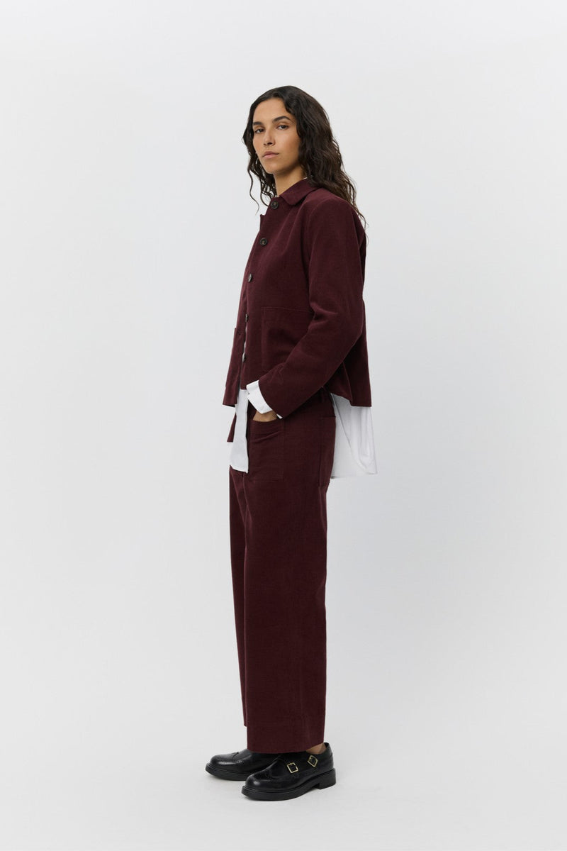 Zuri Jacket in Burgundy