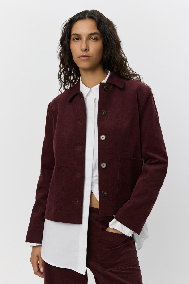 Zuri Jacket in Burgundy