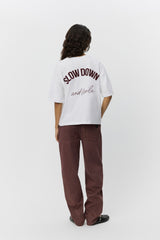 'Slow down' Slogan Tee