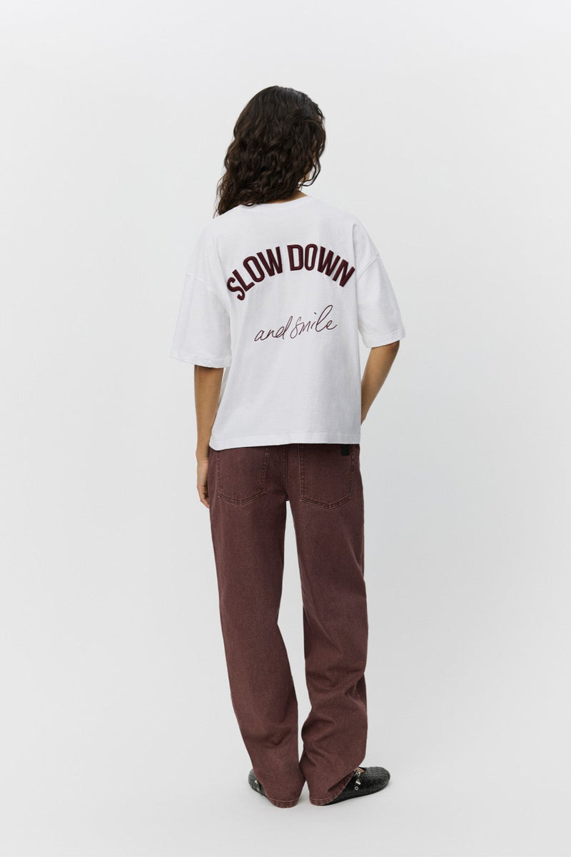 'Slow down' Slogan Tee
