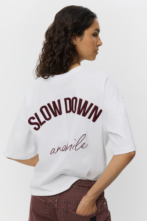 'Slow down' Slogan Tee