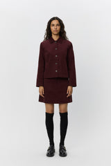 Leona Skirt in Burgundy