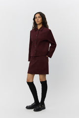 Leona Skirt in Burgundy