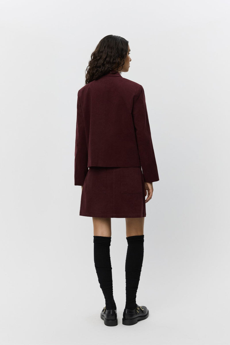 Leona Skirt in Burgundy