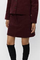 Leona Skirt in Burgundy