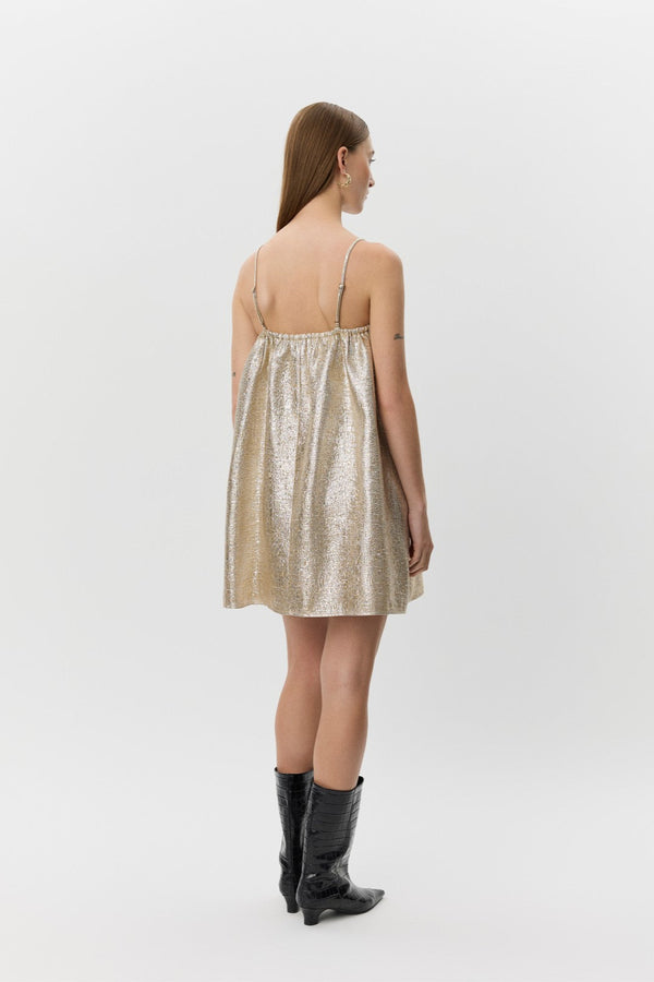 Andy Dress in Gold