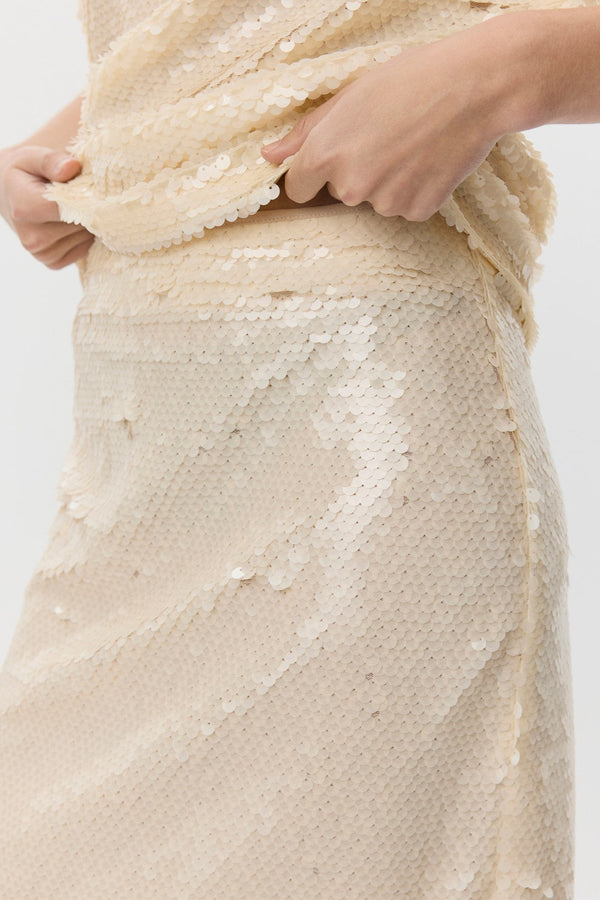 Marylin Sparkle Skirt in Blush