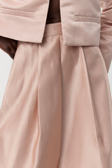 Satin Skirt in Blush