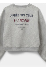 Aprés Ski Club Sweatshirt in Grey